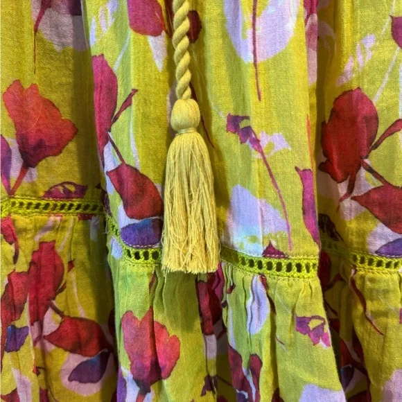 Sundance Muriel Orchard Floral Dress Size M Fully Lined Pockets Knee Length - Picture 11 of 13